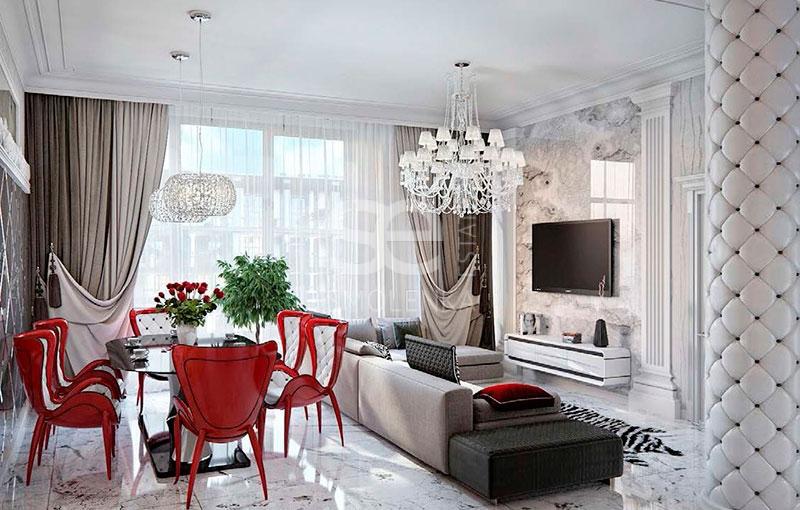 4-комн. квартира, 96.7 м², 4/6 этаж