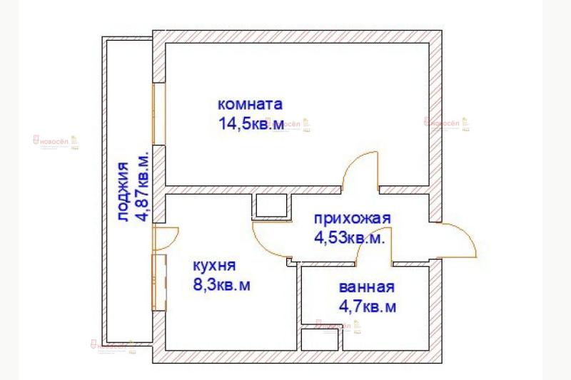 1-комнатная квартира, 36.9 м2