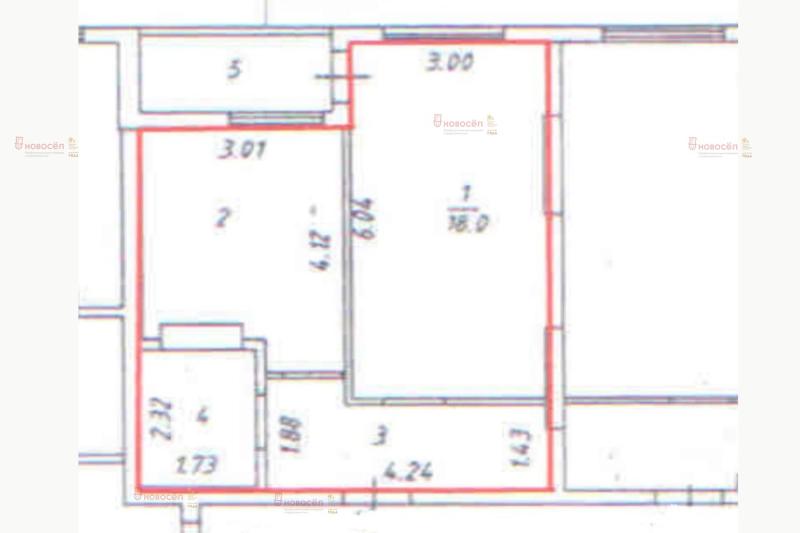 1-комнатная Квартира, 39 м2