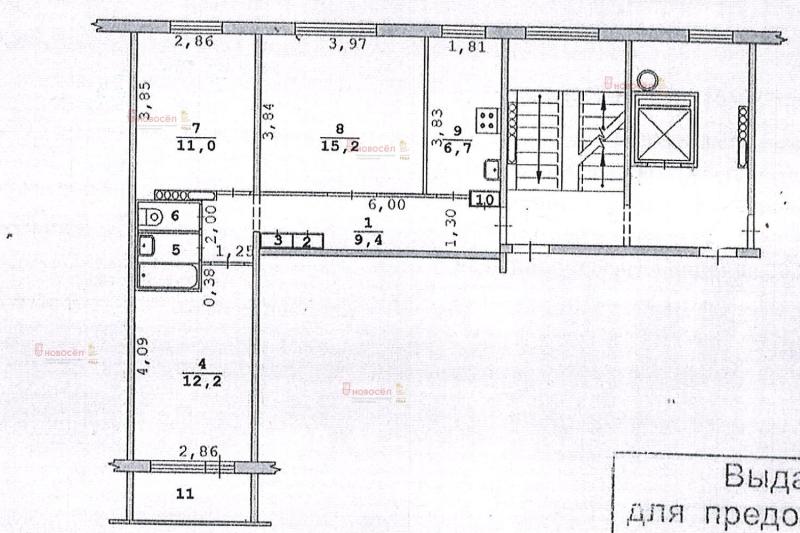 3-комнатная Квартира, 58.7 м2