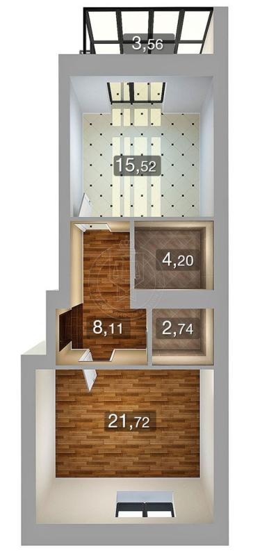 2-комнатная квартира, 51.9 м2