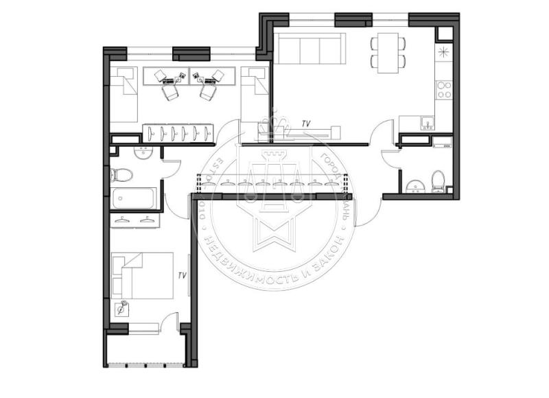 3-комнатная квартира, 63.5 м2