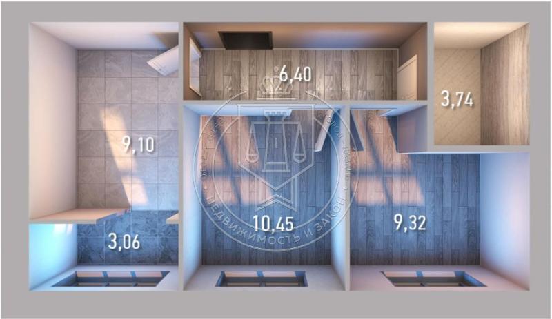 2-комнатная квартира, 42.07 м2