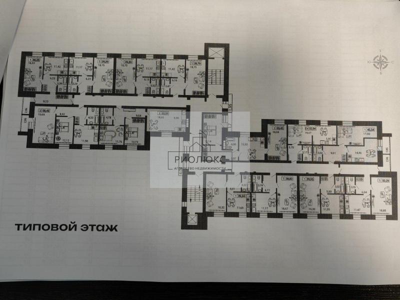 1-комнатная квартира, 39.39 м2