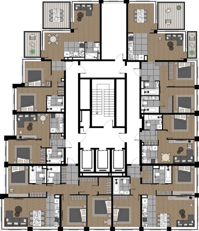 4-комн. квартира, 74.62 м², 15/20 этаж
