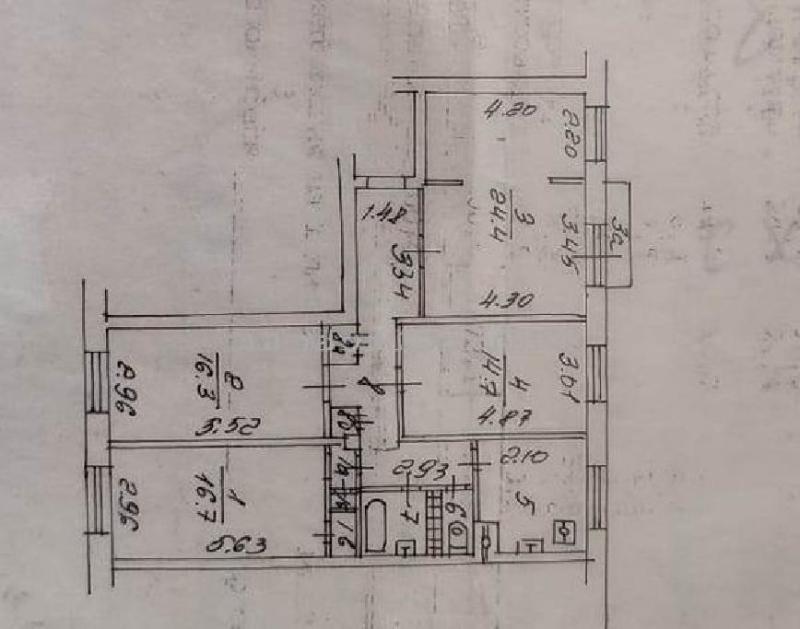 1 комната в 4-комнатной квартире, 16 м2