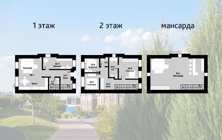 Дом, Москва, коттеджный пос. Академия Парк, 328-й квартал, 142к2. Фото 2