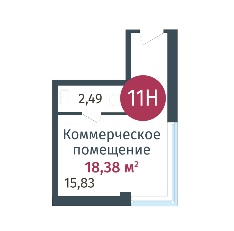 ПСН, 18.38 м2