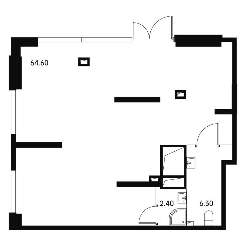 ПСН, 73.3 м²