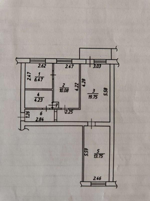 2-комнатная Квартира, 46 м2